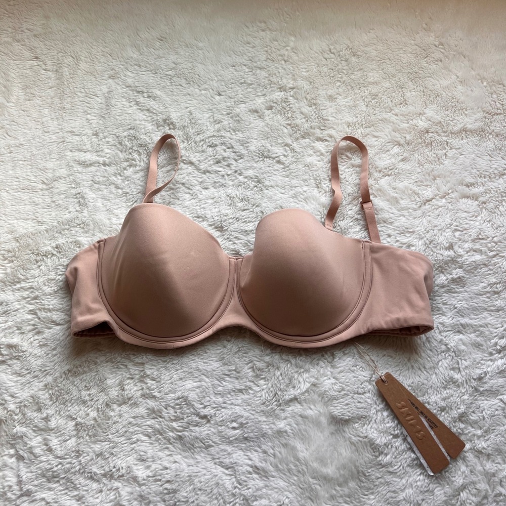 Skims Women's  Fits Everybody Strapless Bra Mica BA-BAN-9055 Size 38B NWT